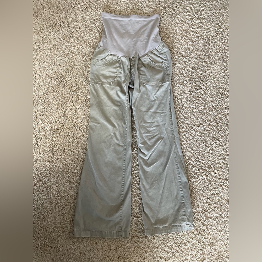 Oh Baby by Motherhood Maternity Gray Pants Medium